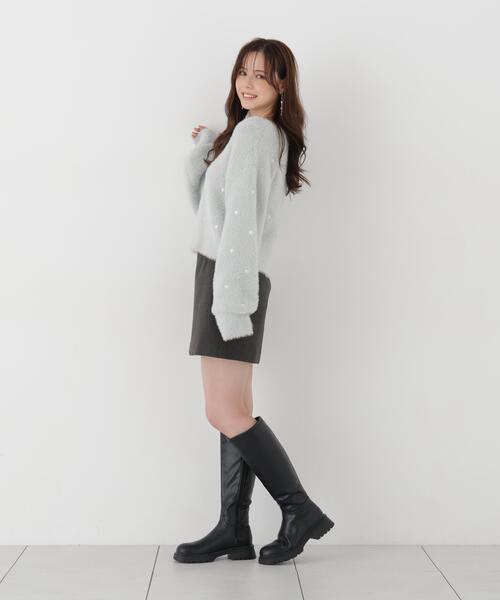 PROPORTION BODY DRESSING(プロポーションボディドレッシング)の「<E>ハート刺繍ニットトップス / 1216270108(ニット/セーター・レディース・ブルー/ホワイト系その他・FREE)」の19枚目の写真