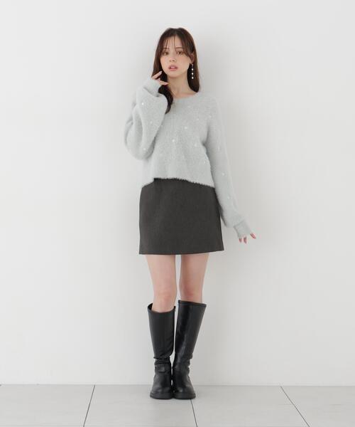 PROPORTION BODY DRESSING(プロポーションボディドレッシング)の「<E>ハート刺繍ニットトップス / 1216270108(ニット/セーター・レディース・ブルー/ホワイト系その他・FREE)」の20枚目の写真