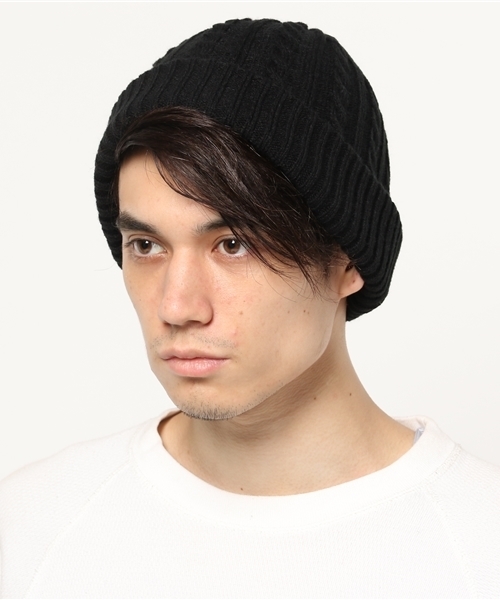 WEGO（ウィゴー）の「WEGO/ケーブルニットキャップ（ニットキャップ/ビーニー・メンズ・ブラック/ホワイト/レッド/ネイビー/杢グレー・FREE）」の11枚目の写真