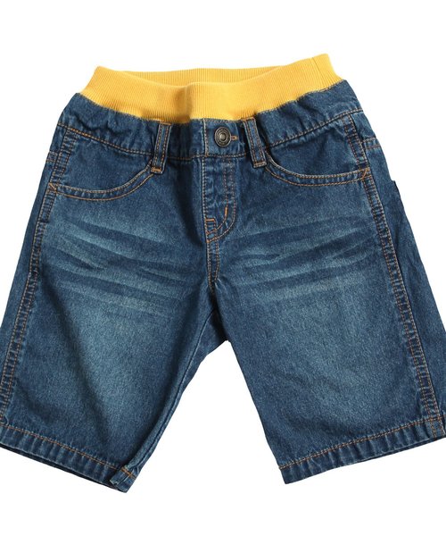 BREEZE（ブリーズ）の「BIGポケットデニムパンツ（5分丈）（デニムパンツ・キッズ・ブルー/ストライプ・95/100/80/90/110/130/140/120）」の2枚目の写真