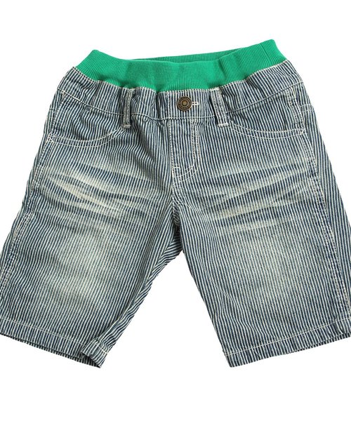 BREEZE（ブリーズ）の「BIGポケットデニムパンツ（5分丈）（デニムパンツ・キッズ・ブルー/ストライプ・95/100/80/90/110/130/140/120）」の4枚目の写真