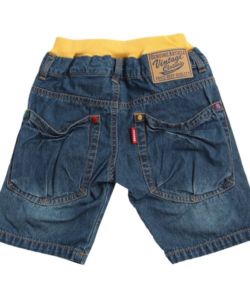 BREEZE（ブリーズ）の「BIGポケットデニムパンツ（5分丈）（デニムパンツ・キッズ・ブルー/ストライプ・95/100/80/90/110/130/140/120）」の5枚目の写真