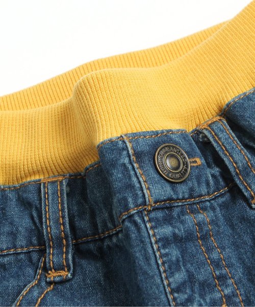BREEZE（ブリーズ）の「BIGポケットデニムパンツ（5分丈）（デニムパンツ・キッズ・ブルー/ストライプ・95/100/80/90/110/130/140/120）」の7枚目の写真