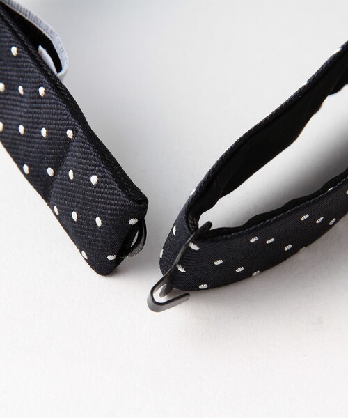 green label relaxing（グリーンレーベルリラクシング）の「ツイル ドット ボウタイ 蝶ネクタイ（蝶ネクタイ・メンズ・ブラック/ネイビー/ワインレッド・FREE）」の8枚目の写真