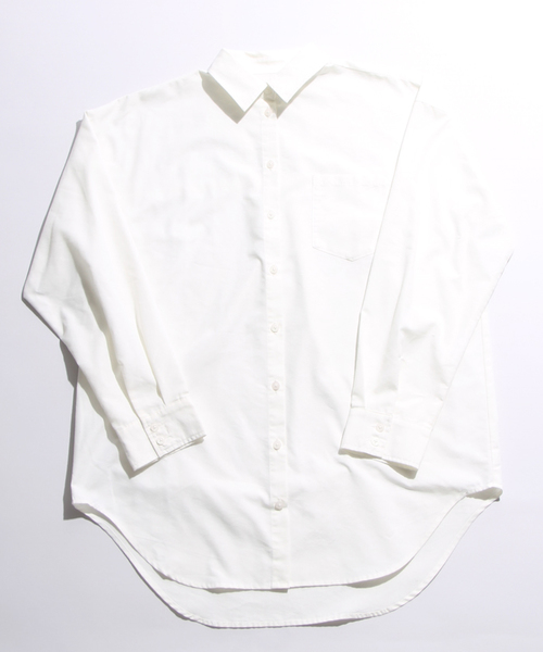 WEGO（ウィゴー）の「WEGO/ビッグシルエットシャツ（シャツ/ブラウス・レディース・ブルー系その他/パープル/オフホワイト/インディゴブルー・FREE）」の5枚目の写真