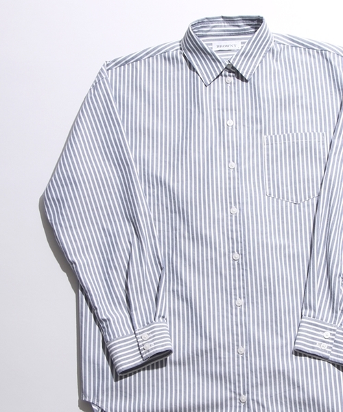 WEGO（ウィゴー）の「WEGO/ビッグシルエットシャツ（シャツ/ブラウス・レディース・ブルー系その他/パープル/オフホワイト/インディゴブルー・FREE）」の14枚目の写真