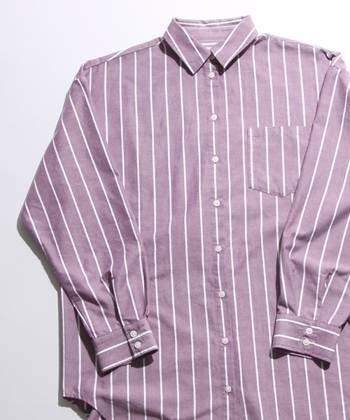 WEGO（ウィゴー）の「WEGO/ビッグシルエットシャツ（シャツ/ブラウス・レディース・ブルー系その他/パープル/オフホワイト/インディゴブルー・FREE）」の15枚目の写真