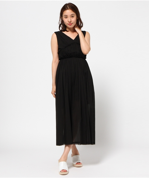 LIMITLESS LUXURY（リミットレスラグジュアリー）の「ダブルフロントワンピース◆（ワンピース・レディース・ホワイト/ブラック/サックスブルー・38/36）」の13枚目の写真