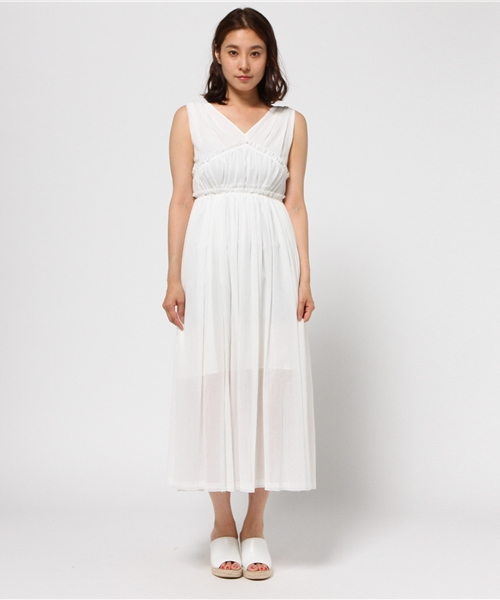 LIMITLESS LUXURY（リミットレスラグジュアリー）の「ダブルフロントワンピース◆（ワンピース・レディース・ホワイト/ブラック/サックスブルー・38/36）」の7枚目の写真