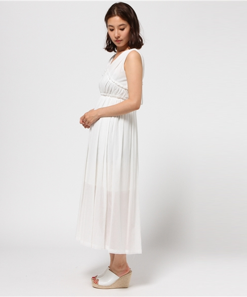 LIMITLESS LUXURY（リミットレスラグジュアリー）の「ダブルフロントワンピース◆（ワンピース・レディース・ホワイト/ブラック/サックスブルー・38/36）」の8枚目の写真