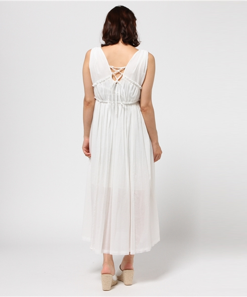 LIMITLESS LUXURY（リミットレスラグジュアリー）の「ダブルフロントワンピース◆（ワンピース・レディース・ホワイト/ブラック/サックスブルー・38/36）」の9枚目の写真