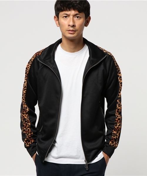 glory crew（グローリークルー）の「ヒョウ柄ジャージブルゾン