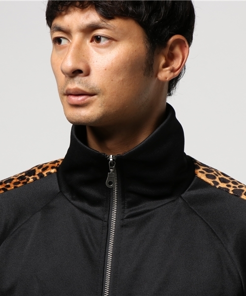 glory crew（グローリークルー）の「ヒョウ柄ジャージブルゾン