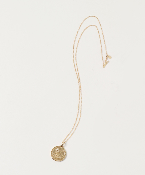 LION HEART（ライオンハート）の「LH HOWL ハウルコインネックレス/ベーシックチェーン/K10YG（ネックレス・メンズ・イエローゴールド・FREE）」の3枚目の写真