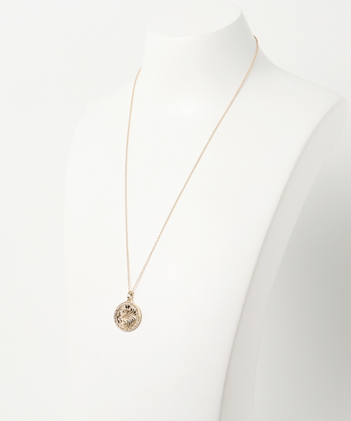 LION HEART（ライオンハート）の「LH HOWL ハウルコインネックレス/ベーシックチェーン/K10YG（ネックレス・メンズ・イエローゴールド・FREE）」の7枚目の写真