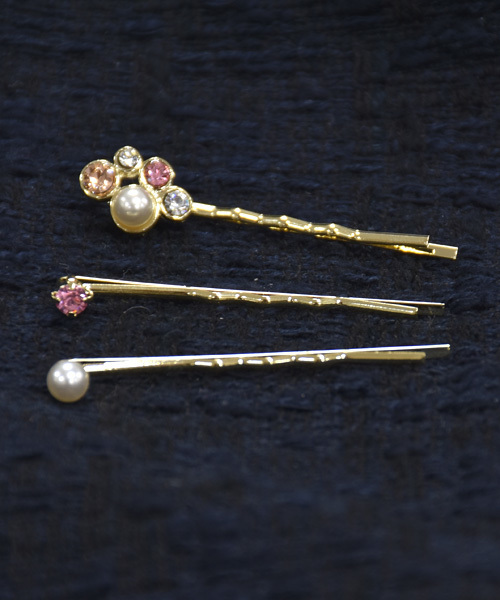 PLAIN CLOTHING（プレーンクロージング）の「ヘアピン3本セット【PLAIN CLOTHING】（ヘアピン・レディース・ピンク/ブルー・FREE）」の10枚目の写真