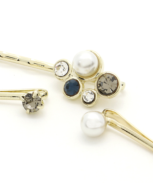 PLAIN CLOTHING（プレーンクロージング）の「ヘアピン3本セット【PLAIN CLOTHING】（ヘアピン・レディース・ピンク/ブルー・FREE）」の5枚目の写真