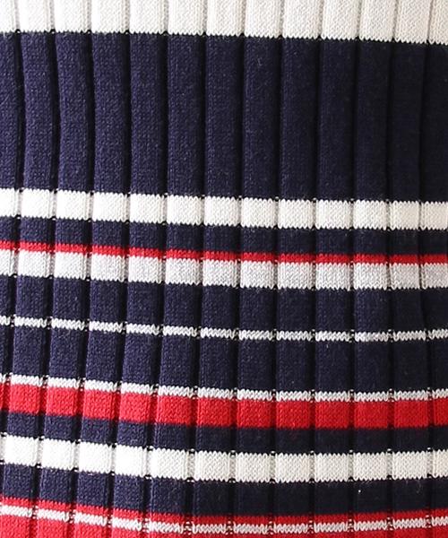 coen（コーエン）の「リボンベルト付きリブニット（ニット/セーター・レディース・オフホワイト/ネイビー/ライトブルー/ライトピンク・LARGE/MEDIUM）」の17枚目の写真