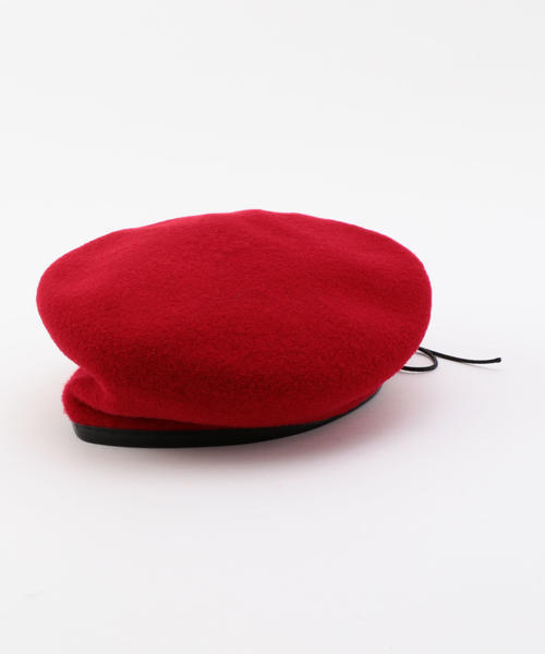 SHIPS（シップス）の「LAULHERE：ORION（ハンチング/ベレー帽・レディース・ブラック/ワイン・ONE SIZE）」の2枚目の写真