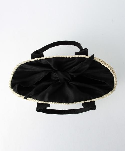 green label relaxing（グリーンレーベルリラクシング）の「[WEB限定]CB テープハンドルかごバッグ ◆（かごバッグ・レディース・オフホワイト/モカ・FREE）」の11枚目の写真