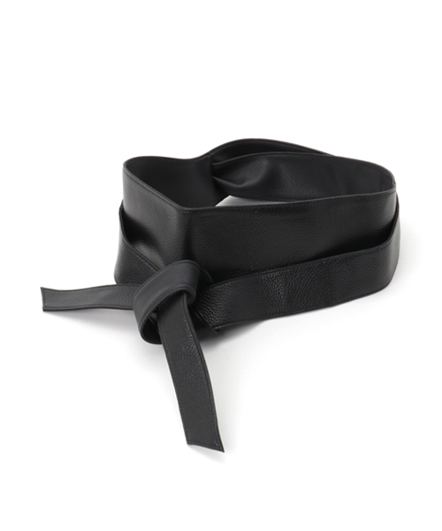 laboratory work(ラボラトリーワーク)の「牛シュリンク革サッシュベルト(ベルト・レディース・ブラック/ブラウン・FREE)」の1枚目の写真