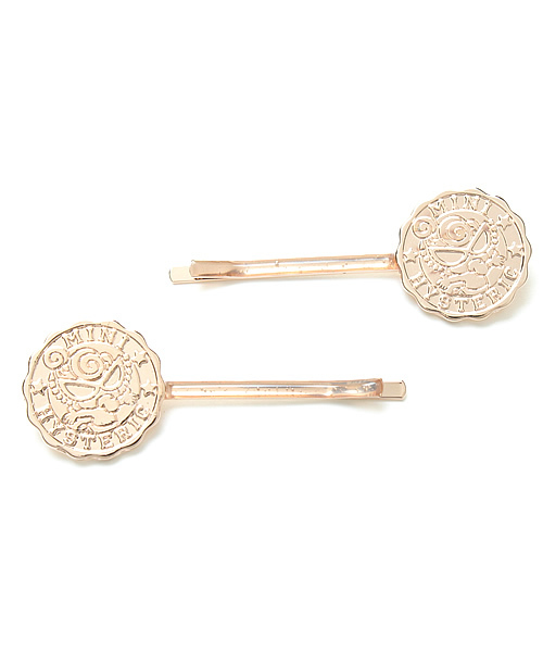 HYSTERIC MINI(ヒステリックミニ)の「HYS campus ヘアピン2個SET(その他ヘアアクセサリー・キッズ・シルバー/ゴールド/ピンクゴールド・FREE)」の3枚目の写真