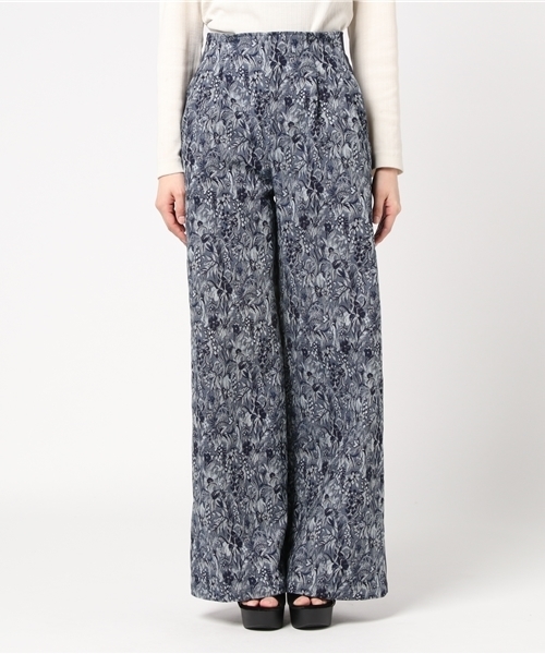 UNITED TOKYO（ユナイテッドトウキョウ）の「ジャカードデニムサイドラインパンツ（デニムパンツ・レディース・ブルー・1）」の12枚目の写真