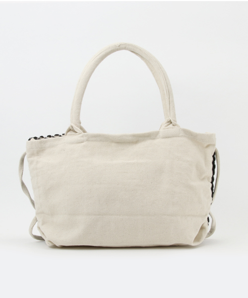 ROPE' PICNIC(ロペピクニック)の「ジャガードビッグトートバッグ(トートバッグ・レディース・ピンク/ブラック/オフホワイト/ブラック系その他・FREE)」の7枚目の写真