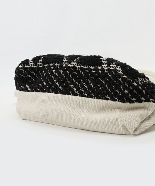 ROPE' PICNIC(ロペピクニック)の「ジャガードビッグトートバッグ(トートバッグ・レディース・ピンク/ブラック/オフホワイト/ブラック系その他・FREE)」の8枚目の写真