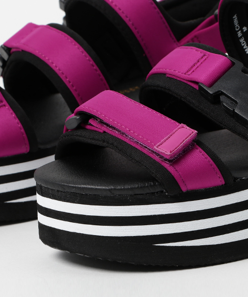 WEGO（ウィゴー）の「WEGO/厚底テープサンダル（サンダル・レディース・ブルー/ピンク/カーキ/ブラック・LARGE/MEDIUM）」の14枚目の写真