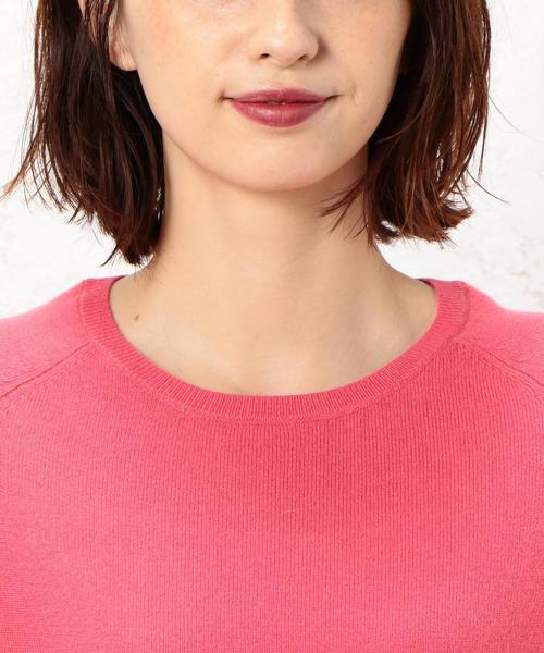 green label relaxing（グリーンレーベルリラクシング）の「[WEB限定] CF W/RY/N クルーネック ドルマン ニット（ニット/セーター・レディース・ライム/ピンク/ブラック/オリーブ/グレー・36/38/42/40）」の10枚目の写真