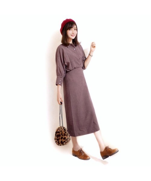 14+（イチヨンプラス）の「バスクベレー帽 / ber（ハンチング/ベレー帽・レディース・アイボリー/ワインレッド/ネイビー/ブラック/ベージュ/グレー/マスタード/カーキ・FREE）」の11枚目の写真