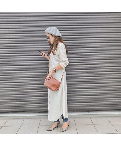 14+（イチヨンプラス）の「バスクベレー帽 / ber（ハンチング/ベレー帽・レディース・アイボリー/ワインレッド/ネイビー/ブラック/ベージュ/グレー/マスタード/カーキ・FREE）」の9枚目の写真