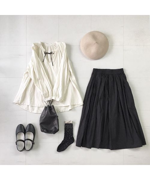 14+（イチヨンプラス）の「バスクベレー帽 / ber（ハンチング/ベレー帽・レディース・アイボリー/ワインレッド/ネイビー/ブラック/ベージュ/グレー/マスタード/カーキ・FREE）」の18枚目の写真