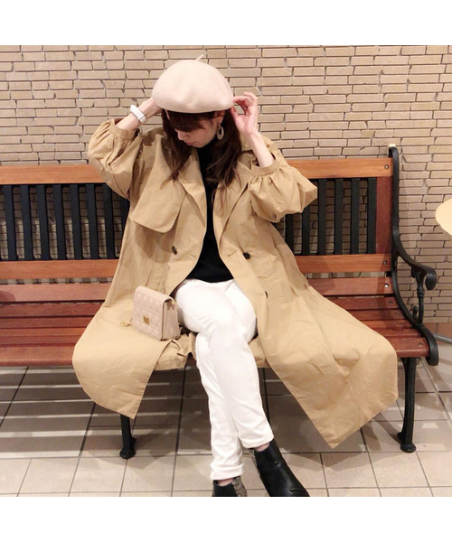 14+（イチヨンプラス）の「バスクベレー帽 / ber（ハンチング/ベレー帽・レディース・アイボリー/ワインレッド/ネイビー/ブラック/ベージュ/グレー/マスタード/カーキ・FREE）」の19枚目の写真