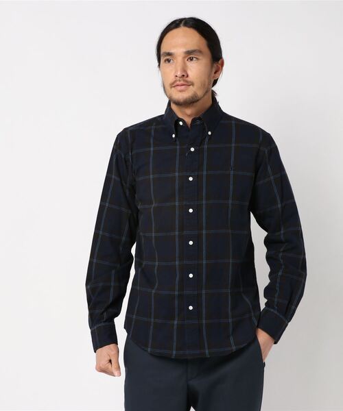 GYMPHLEX（ジムフレックス）の「[Gymphlex/ジムフレックス] ビエラ起毛チェックシャツ（シャツ/ブラウス・メンズ・ネイビー/ワイン/ブルー系その他/ブラック/グレー/ベージュ/ダークグリーン/ブラウン/グレー系その他/オレンジ/ベージュ系その他/ブルー系その他2/レッド/ダークブラウン/レッド系その他/ブルー系その他3/ベージュ系その他2/ブラウン系その他/ブラウン系その他2/グレー系その他2/アイボリー/モカ/チャコールグレー/レッド系その他2/ダークネイビー・L/M）」の20枚目の写真