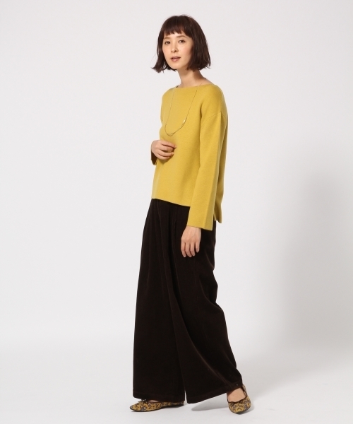 GLOBAL WORK（グローバルワーク）の「ハイゲージミラノリブニット長袖/761409（ニット/セーター・レディース・ネイビー/イエロー/レッド/ホワイト/ライトグレー/ピンク系その他・SMALL/LARGE/MEDIUM）」の10枚目の写真