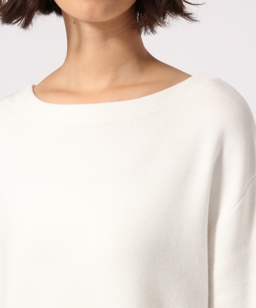 GLOBAL WORK（グローバルワーク）の「ハイゲージミラノリブニット長袖/761409（ニット/セーター・レディース・ネイビー/イエロー/レッド/ホワイト/ライトグレー/ピンク系その他・SMALL/LARGE/MEDIUM）」の15枚目の写真