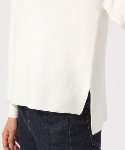 GLOBAL WORK（グローバルワーク）の「ハイゲージミラノリブニット長袖/761409（ニット/セーター・レディース・ネイビー/イエロー/レッド/ホワイト/ライトグレー/ピンク系その他・SMALL/LARGE/MEDIUM）」の18枚目の写真