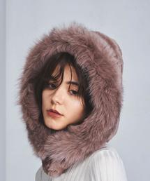 UNITED ARROWS 　リアルファー付き 2way ストール UNITED ARROWS リアルファー付き 2way ストール