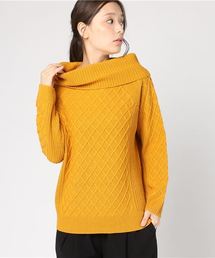 AMERICAN HOLIC | オフタートルケーブルニットプルオーバー(ニット/セーター)