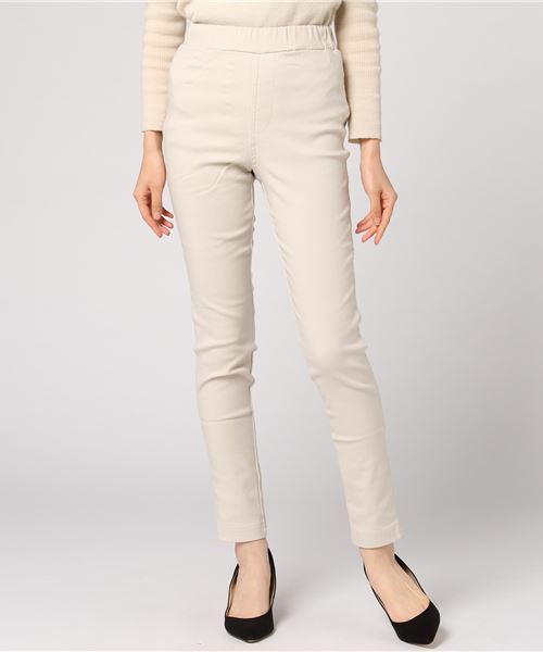 Pierrot（ピエロ）の「あったか裏起毛 ストレッチレギンスパンツ（その他パンツ・レディース・ダークカーキ/ホワイト系その他/ブラック/グレー/ネイビー/ベージュ・L/LL/M/S）」の13枚目の写真