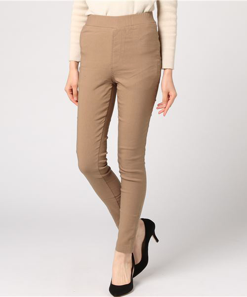 Pierrot（ピエロ）の「あったか裏起毛 ストレッチレギンスパンツ（その他パンツ・レディース・ダークカーキ/ホワイト系その他/ブラック/グレー/ネイビー/ベージュ・L/LL/M/S）」の16枚目の写真