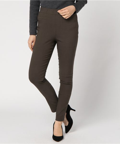 Pierrot（ピエロ）の「あったか裏起毛 ストレッチレギンスパンツ（その他パンツ・レディース・ダークカーキ/ホワイト系その他/ブラック/グレー/ネイビー/ベージュ・L/LL/M/S）」の17枚目の写真