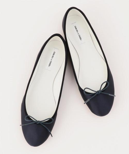 ODETTE E ODILE（オデットエオディール）の「OFD バレリーナ18S CT10↓↑（バレエシューズ・レディース・ネイビー/レッド/シルバー/マスタード/ロイヤルブルー/ゴールド・22cm/22.5cm/23cm/23.5cm/24cm/24.5cm/25cm/21.5cm）」の2枚目の写真