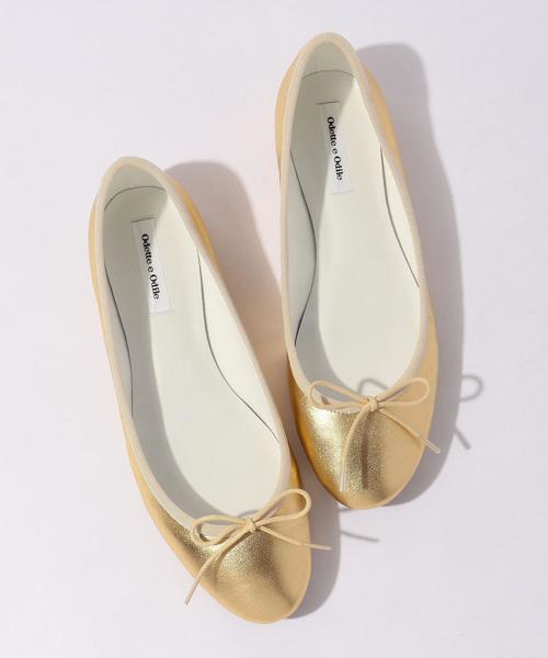 ODETTE E ODILE（オデットエオディール）の「OFD バレリーナ18S CT10↓↑（バレエシューズ・レディース・ネイビー/レッド/シルバー/マスタード/ロイヤルブルー/ゴールド・22cm/22.5cm/23cm/23.5cm/24cm/24.5cm/25cm/21.5cm）」の6枚目の写真