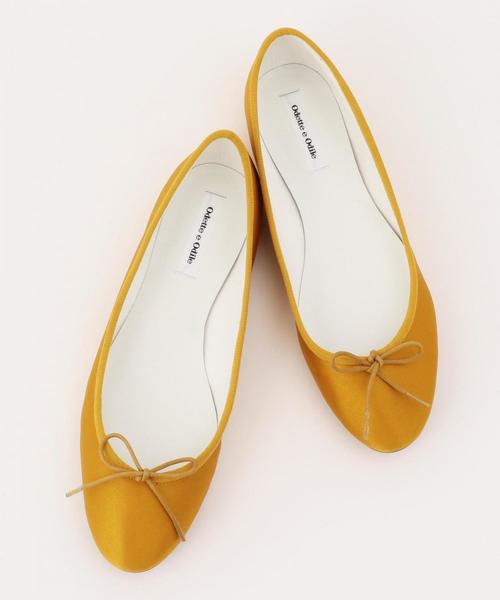 ODETTE E ODILE（オデットエオディール）の「OFD バレリーナ18S CT10↓↑（バレエシューズ・レディース・ネイビー/レッド/シルバー/マスタード/ロイヤルブルー/ゴールド・22cm/22.5cm/23cm/23.5cm/24cm/24.5cm/25cm/21.5cm）」の4枚目の写真