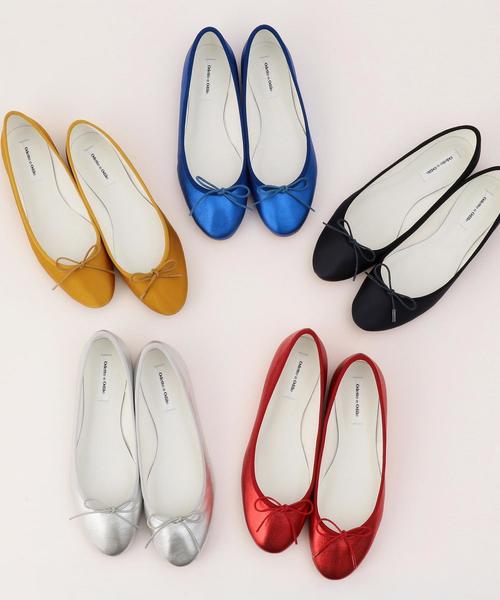 ODETTE E ODILE（オデットエオディール）の「OFD バレリーナ18S CT10↓↑（バレエシューズ・レディース・ネイビー/レッド/シルバー/マスタード/ロイヤルブルー/ゴールド・22cm/22.5cm/23cm/23.5cm/24cm/24.5cm/25cm/21.5cm）」の8枚目の写真