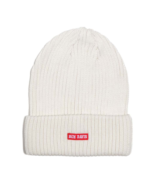 BEN DAVIS ORIGINALS(ベンデイビスオリジナルス)の「BEN DAVIS MINI WAPPEN KNIT CAP(ニットキャップ/ビーニー・メンズ・ホワイト/ブラック/ネイビー/ヘザーグレー/ブラウン系その他/ブラック系その他/ブルー系その他2/レッド・FREE)」の2枚目の写真