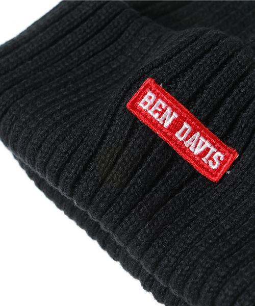 BEN DAVIS ORIGINALS(ベンデイビスオリジナルス)の「BEN DAVIS MINI WAPPEN KNIT CAP(ニットキャップ/ビーニー・メンズ・ホワイト/ブラック/ネイビー/ヘザーグレー/ブラウン系その他/ブラック系その他/ブルー系その他2/レッド・FREE)」の9枚目の写真